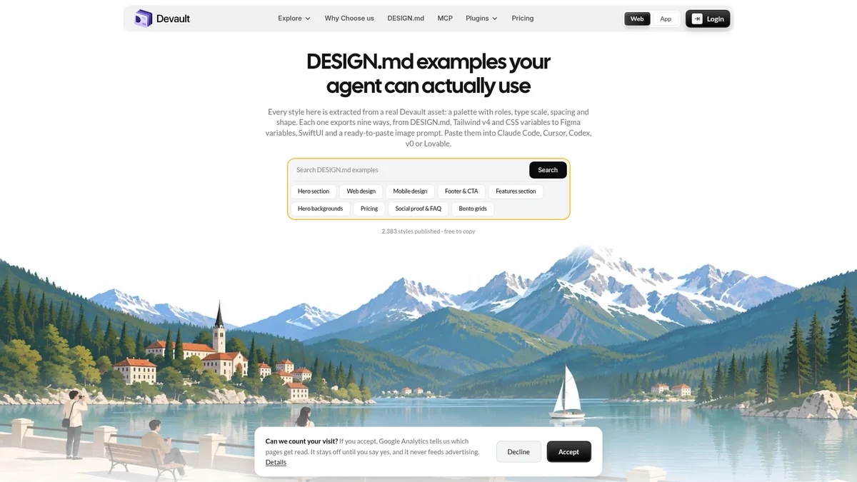 Preview of Devault DESIGN.md
