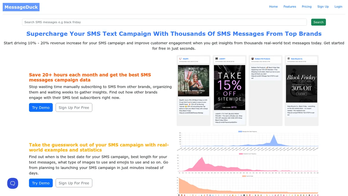 Preview of MessageDuck