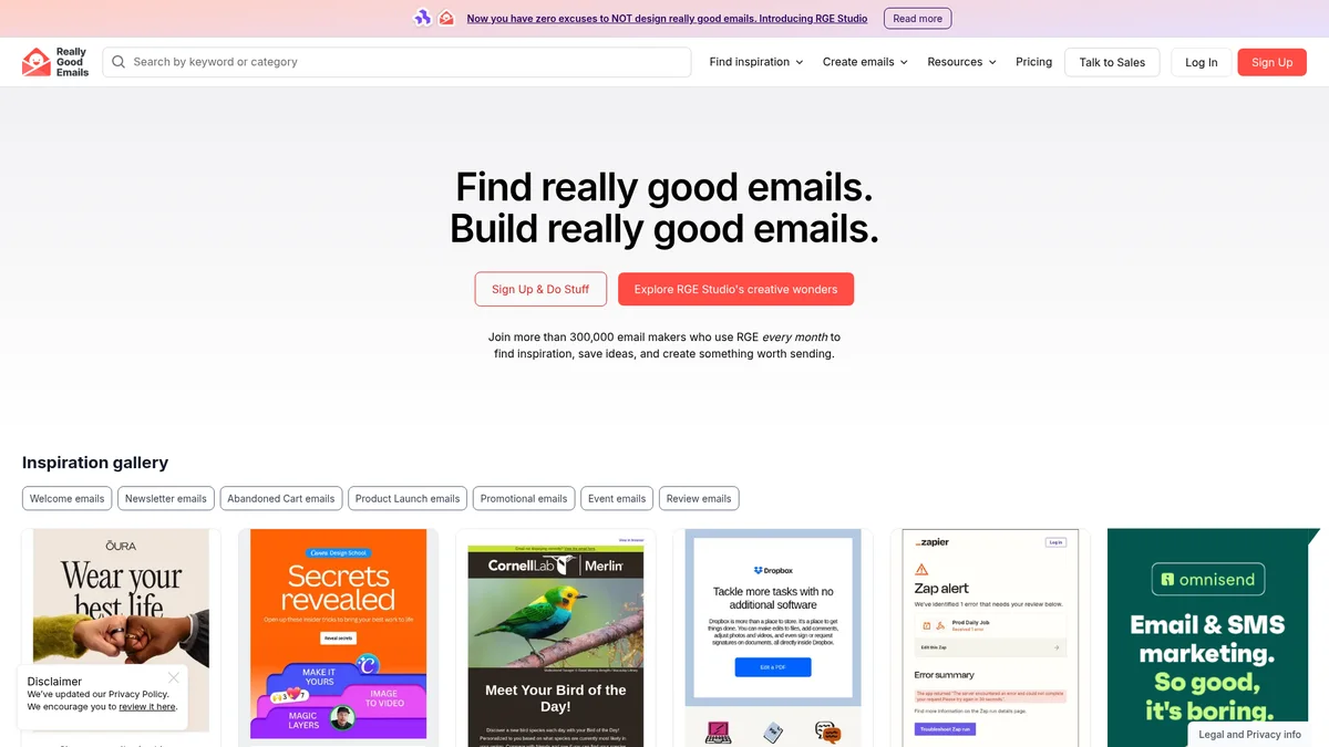 Preview of Really Good Emails