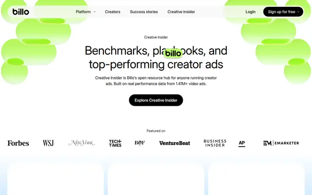 Preview of Billo Creative Insider
