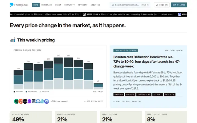 Preview of PricingSaaS