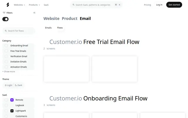 Preview of SaaSFrame Email Flows