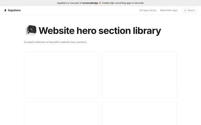 Preview of supahero.io