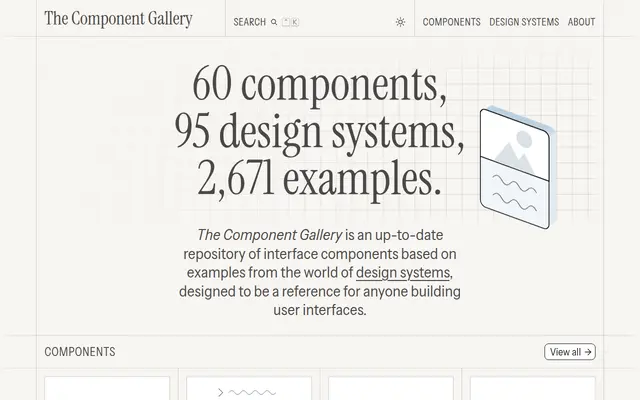 Preview of The Component Gallery